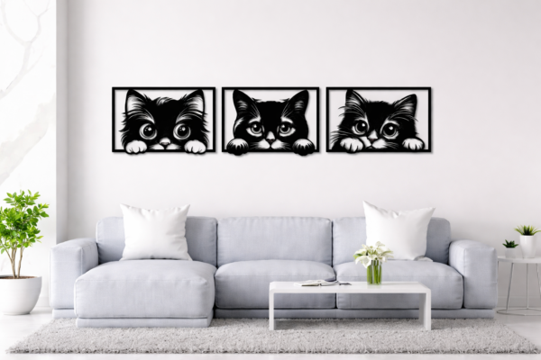 cuadro gatitos 3 murales motivo "gatitos"