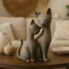 Escultura "Gatos acurrucados"