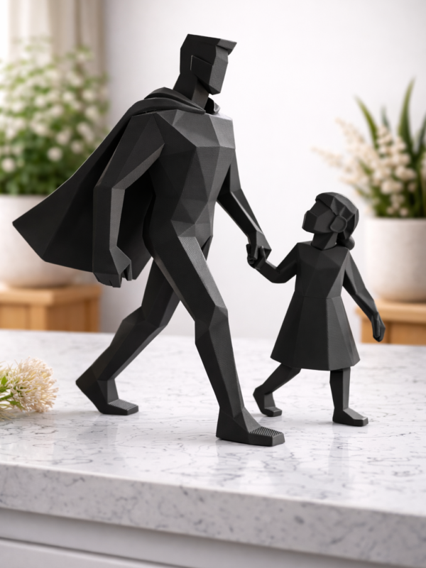 Escultura "Padre e hija"